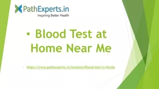 blood test at home near me