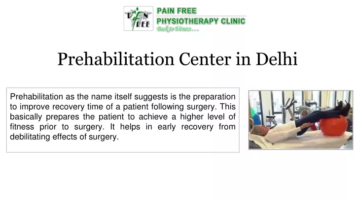 prehabilitation center in delhi