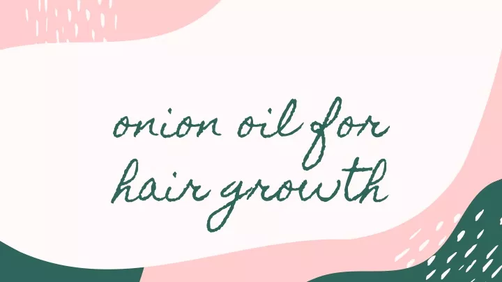 onion oil for hair growth