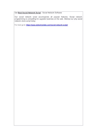 get best social network script social network