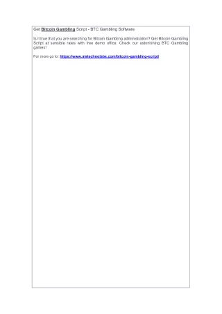 get bitcoin gambling script btc gambling software