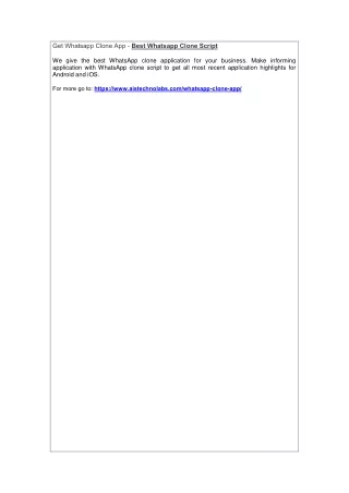get whatsapp clone app best whatsapp clone script