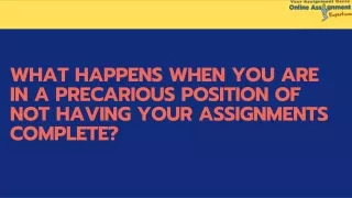 what happens when you are in a precarious