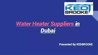 Water Heater Suppliers in Dubai