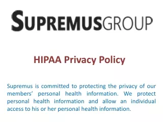 hipaa privacy policy