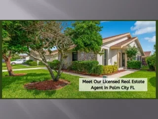 MEET OUR LICENSED REAL ESTATE AGENT IN PALM CITY FL