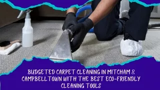 Budgeted Carpet Cleaning in Mitcham & Campbelltown with the Best Eco-friendly Cleaning Tools