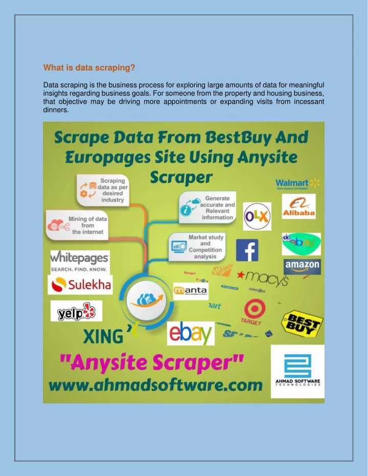 what is data scraping data scraping