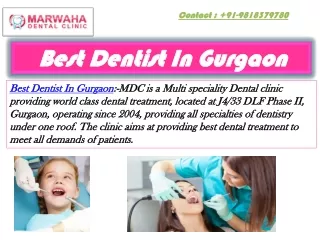 Best Dentist In Gurgaon