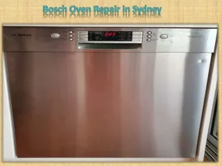 Bosch Oven Repair in Sydney