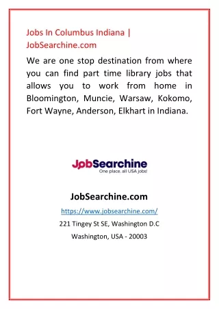 jobs in columbus indiana jobsearchine com