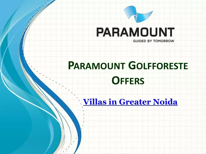 paramount golfforeste offers