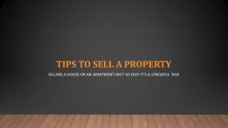 tips to sell a property