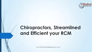 chiropractors streamlined and efficient your rcm