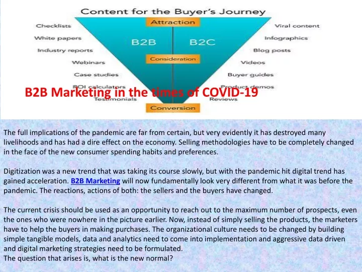 b2b marketing in the times of covid 19