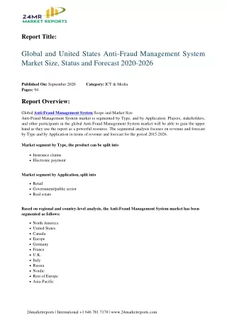 report title