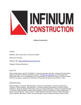 Infinium Construction
