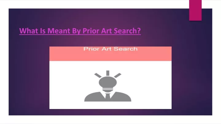 what is meant by prior art search