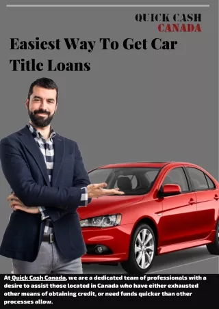 easiest way to get car title loans