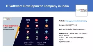 IT Software Development Company in India