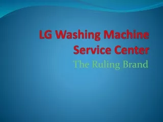 lg washing machine service center