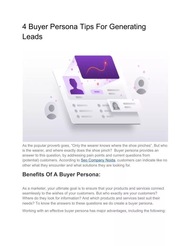 4 buyer persona tips for generating leads
