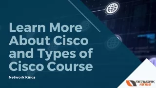 Learn More About Cisco and Types of Cisco Course