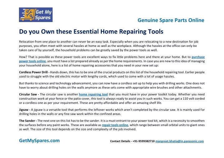 do you own these essential home repairing tools