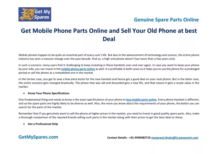genuine spare parts online get mobile phone parts