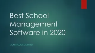 Best School Management Software in India | Technology Counter