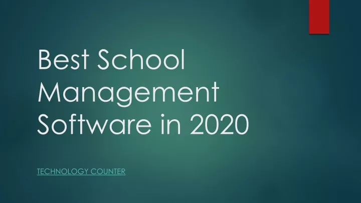 best school management software in 2020
