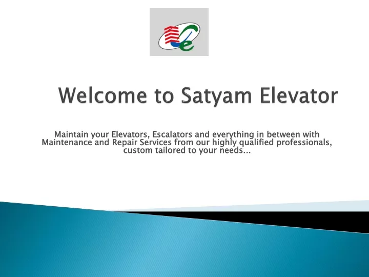 welcome to satyam elevator