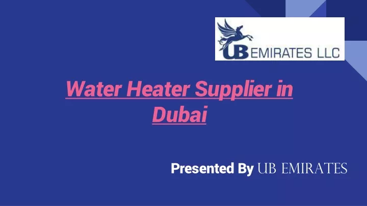 water heater supplier in dubai