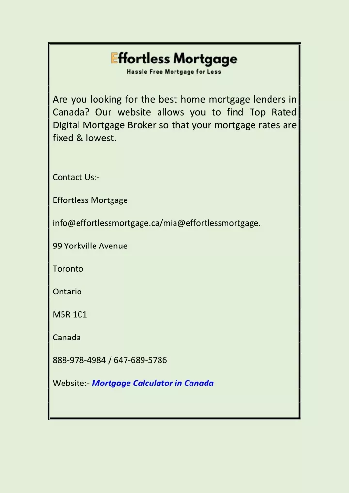 are you looking for the best home mortgage