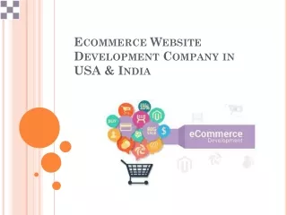 Best Ecommerce website development company in USA & India