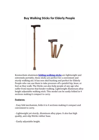 Buy Walking Sticks for Elderly People