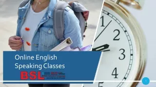 Online English Speaking Classes | BSL