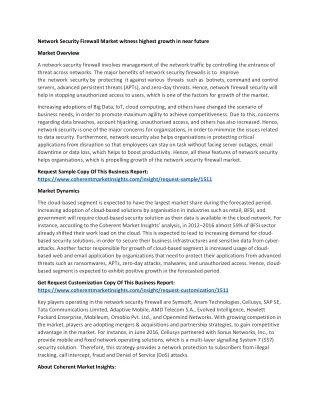 network security firewall market witness highest