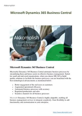microsoft dynamics 365 business central