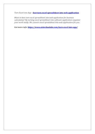 turn excel into app best turn excel spreadsheet