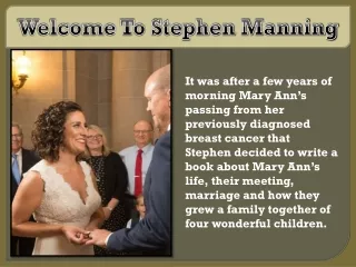 welcome to stephen manning