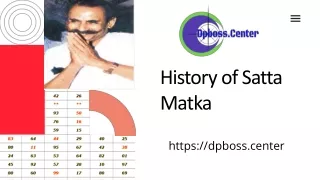 history of satta matka