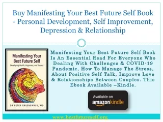 Buy Manifesting Your Best Future Self Book on Personal Development, Self Improvement, Depression & Relationship