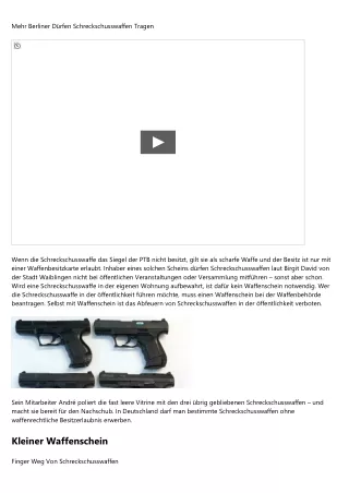 Fakten über Schreckschusswaffen Frankfurt veröffentlicht    2020