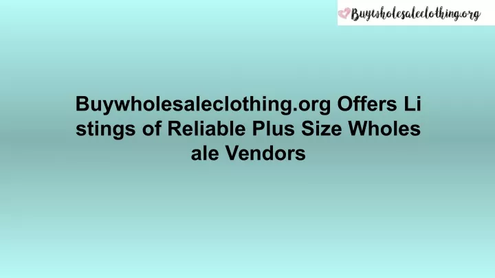buywholesaleclothing org offers li stings
