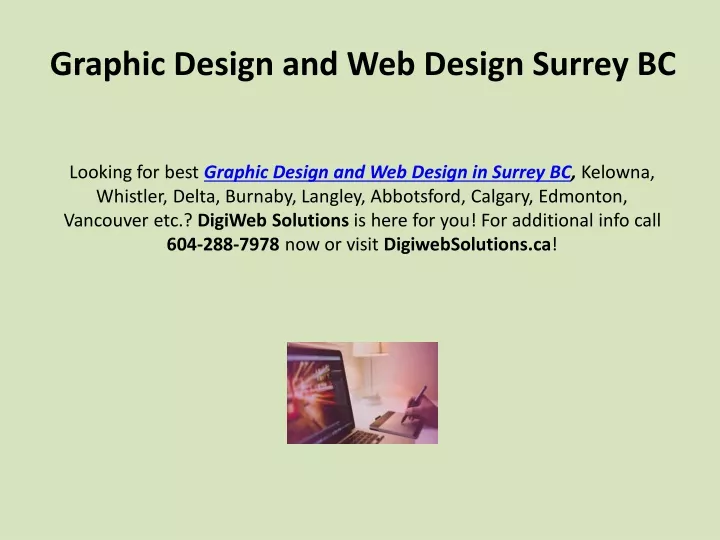 graphic design and web design surrey bc