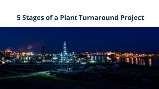 5 stages of a plant turnaround project