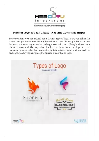 types of logo you can create not only geometric