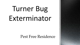 Turner Bug Exterminatror