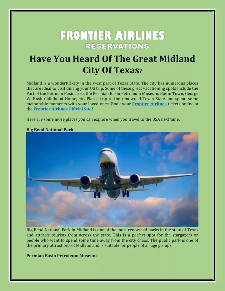 have you heard of the great midland city of texas